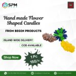 Handmade Flower-Shaped Candle