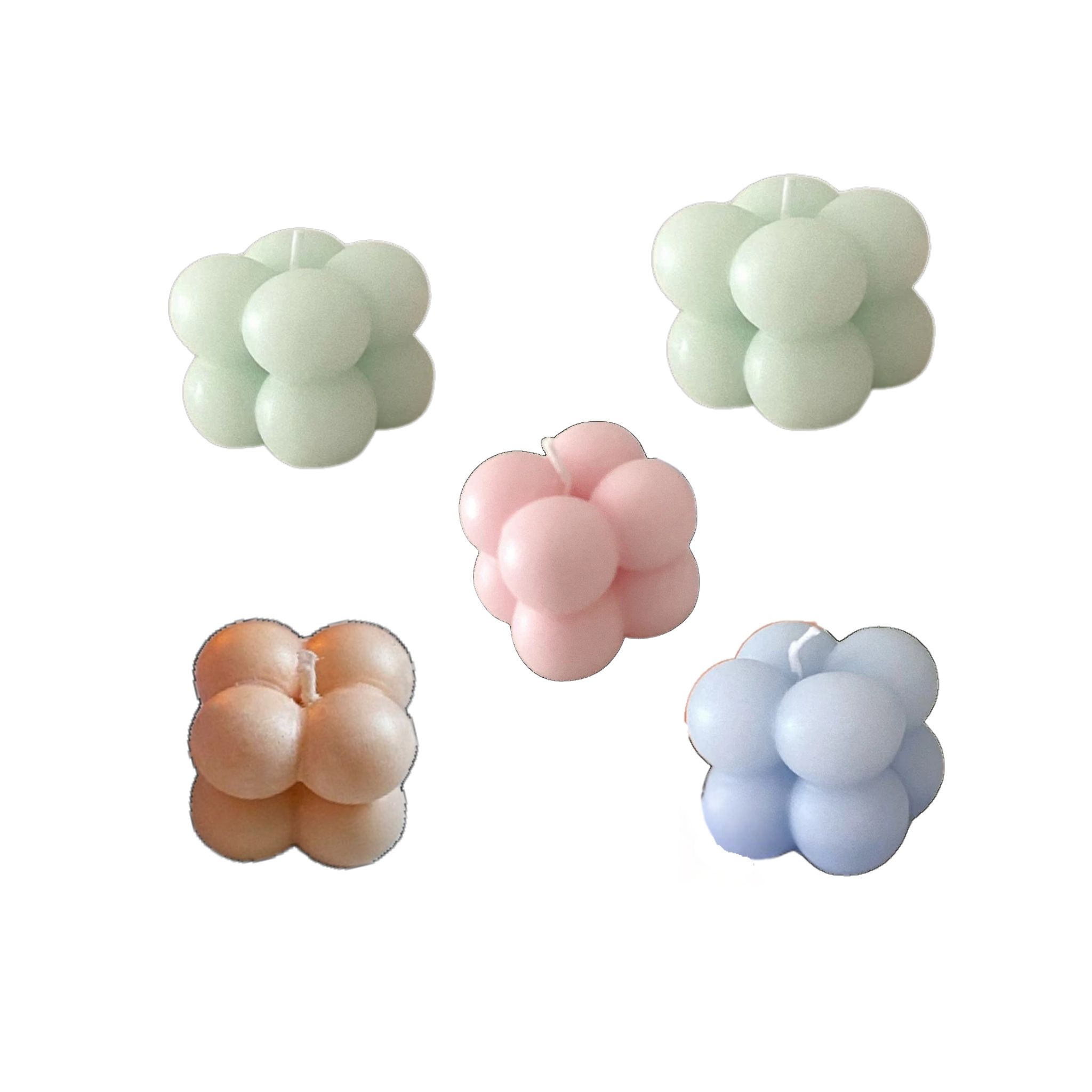 Handmade Bubble Cube Candle - Image 2