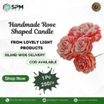 Handmade Rose Shaped Candle