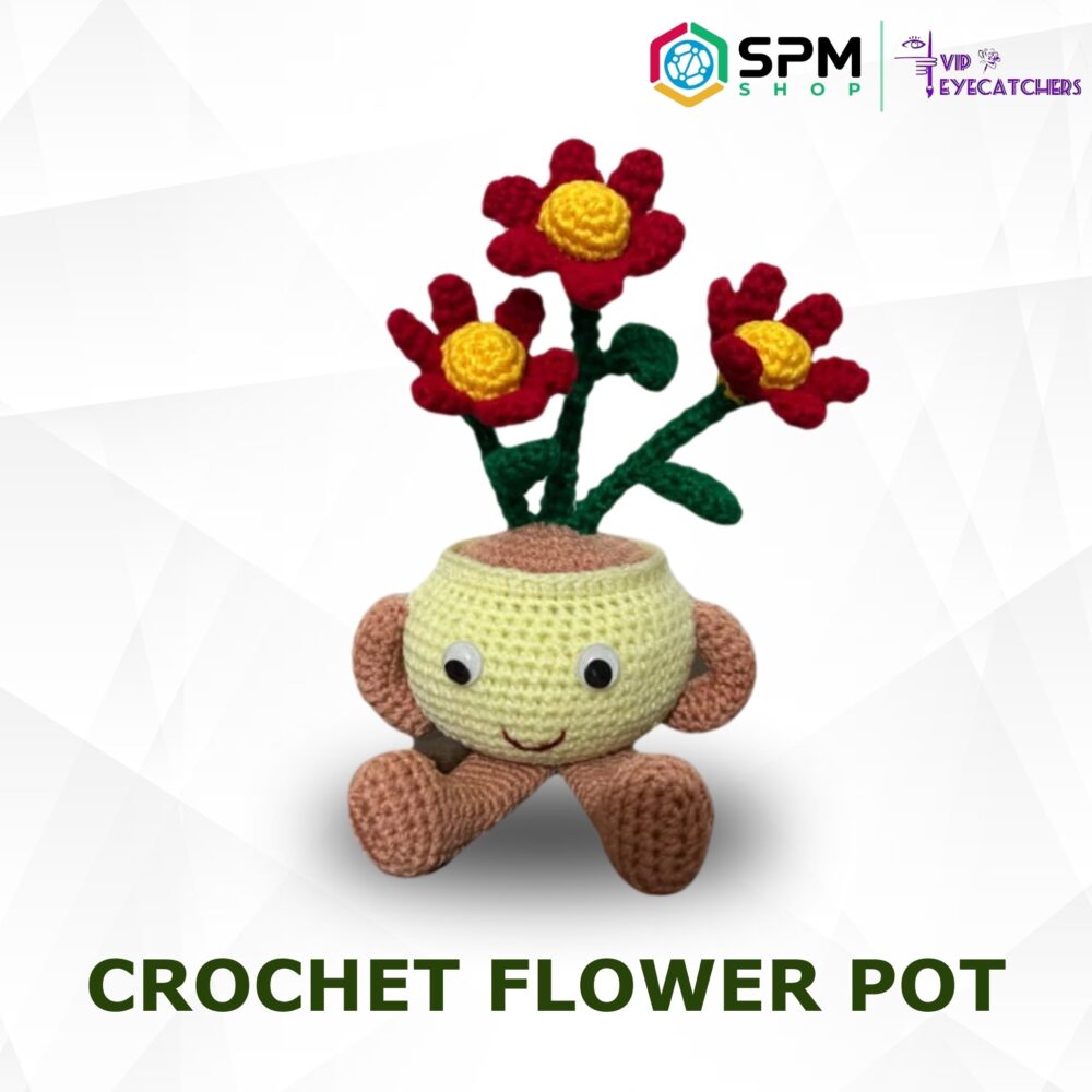 Crochet Flower Pot