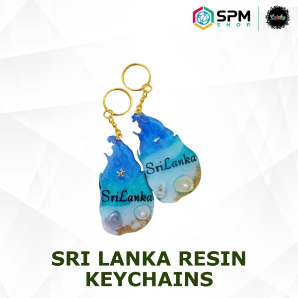 Sri Lanka Resin Keychains