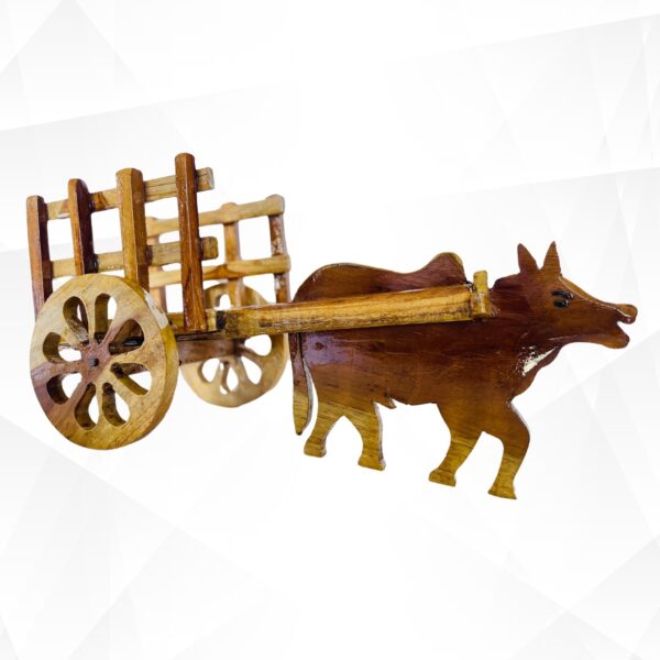 Wooden Bullock Cart Tissue Holder