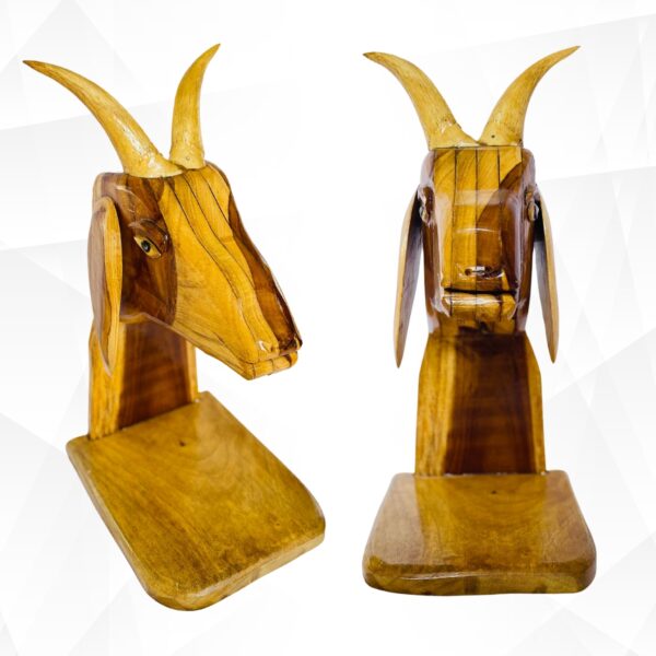 Wooden Goat Statue